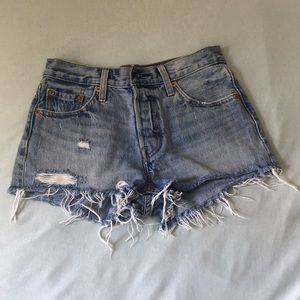 Levis 501 denim shorts